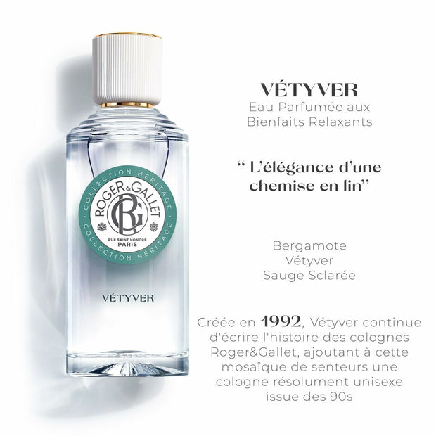 Perfume Unissexo Roger & Gallet Vétyver EDP 100 ml