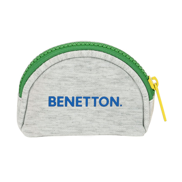 Porta-moedas Benetton Pop Cinzento (9.5 x 7 x 3 cm)