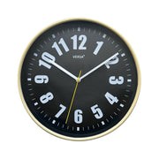 Horloge Murale Versa Noir Plastique 4 x 30 x 30 cm