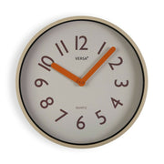 Relógio de Parede Versa Creme Plástico Quartzo 4 x 30 x 30 cm