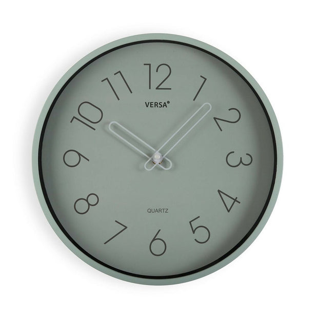 Relógio de Parede Versa Verde Plástico Quartzo 4 x 30 x 30 cm