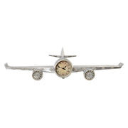 Horloge Murale DKD Home Decor Avion Métal Bois MDF (101 x 22 x 26 cm)