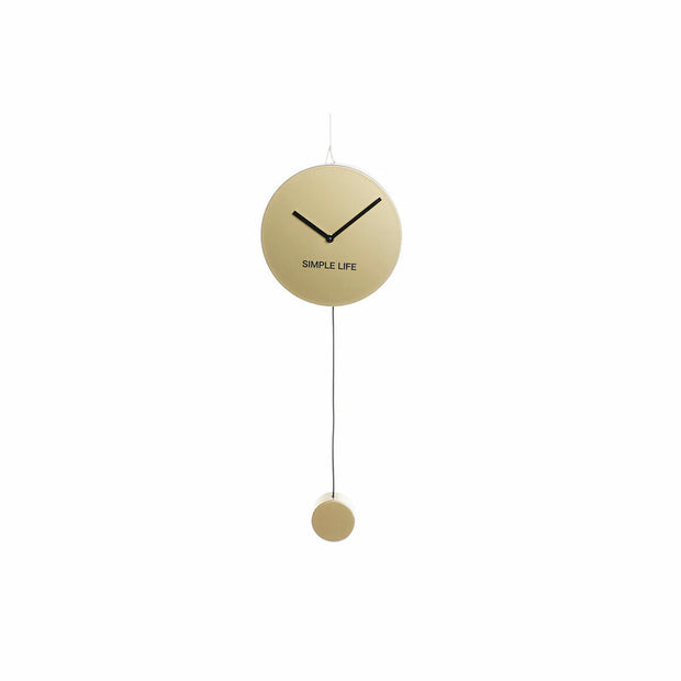 Wall Clock DKD Home Decor Golden Iron Plastic Pendulum 22 x 5,5 x 60 cm