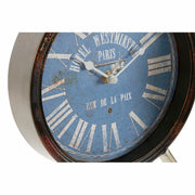 Horloge de table DKD Home Decor Bleu Noir Multicouleur Métal Verre Vintage 20,5 x 5 x 24 cm (2 Unités)