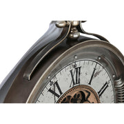 Relógio de Parede Home ESPRIT Branco Preto Dourado Cristal Ferro 66 x 10 x 80 cm