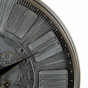 Relógio de Parede Cinzento Cristal Ferro 69,5 x 9 x 69,5 cm (3 Unidades)