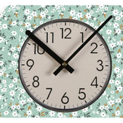 Horloge Murale Versa Fleurs Bois 4 x 30 x 30 cm