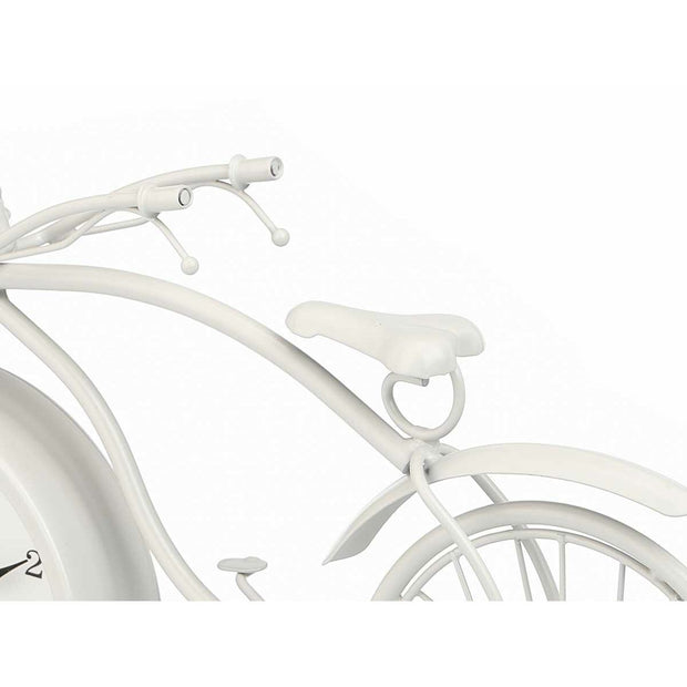 Tafelklok Bicicleta Branco Metal 36 x 22 x 7 cm (4 Unidades)